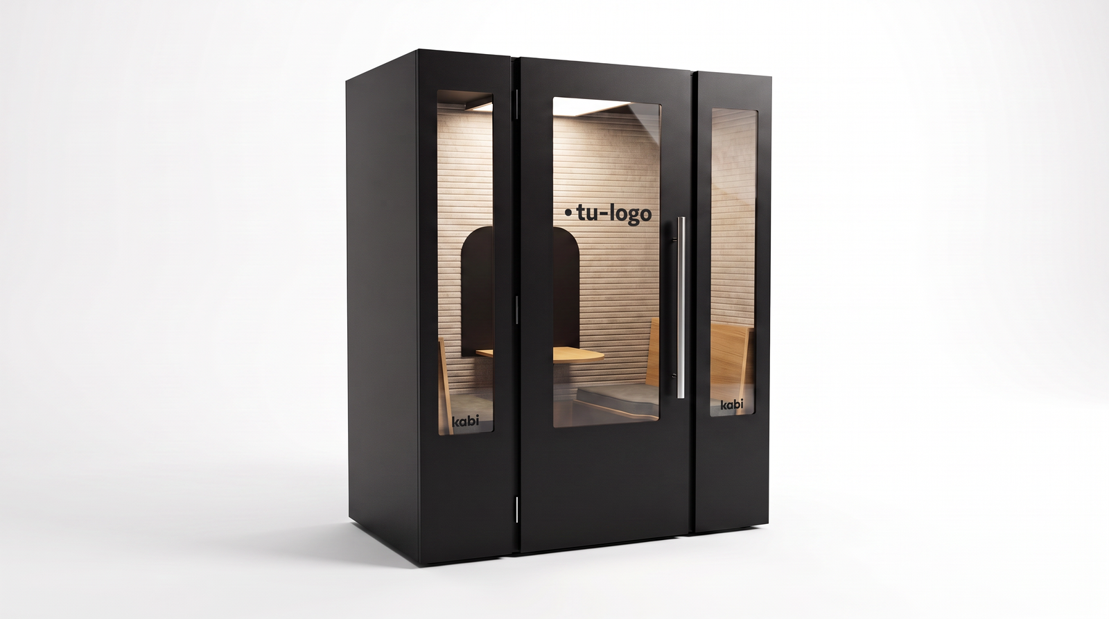 Kabi Pro: render del booth con su equipamiento